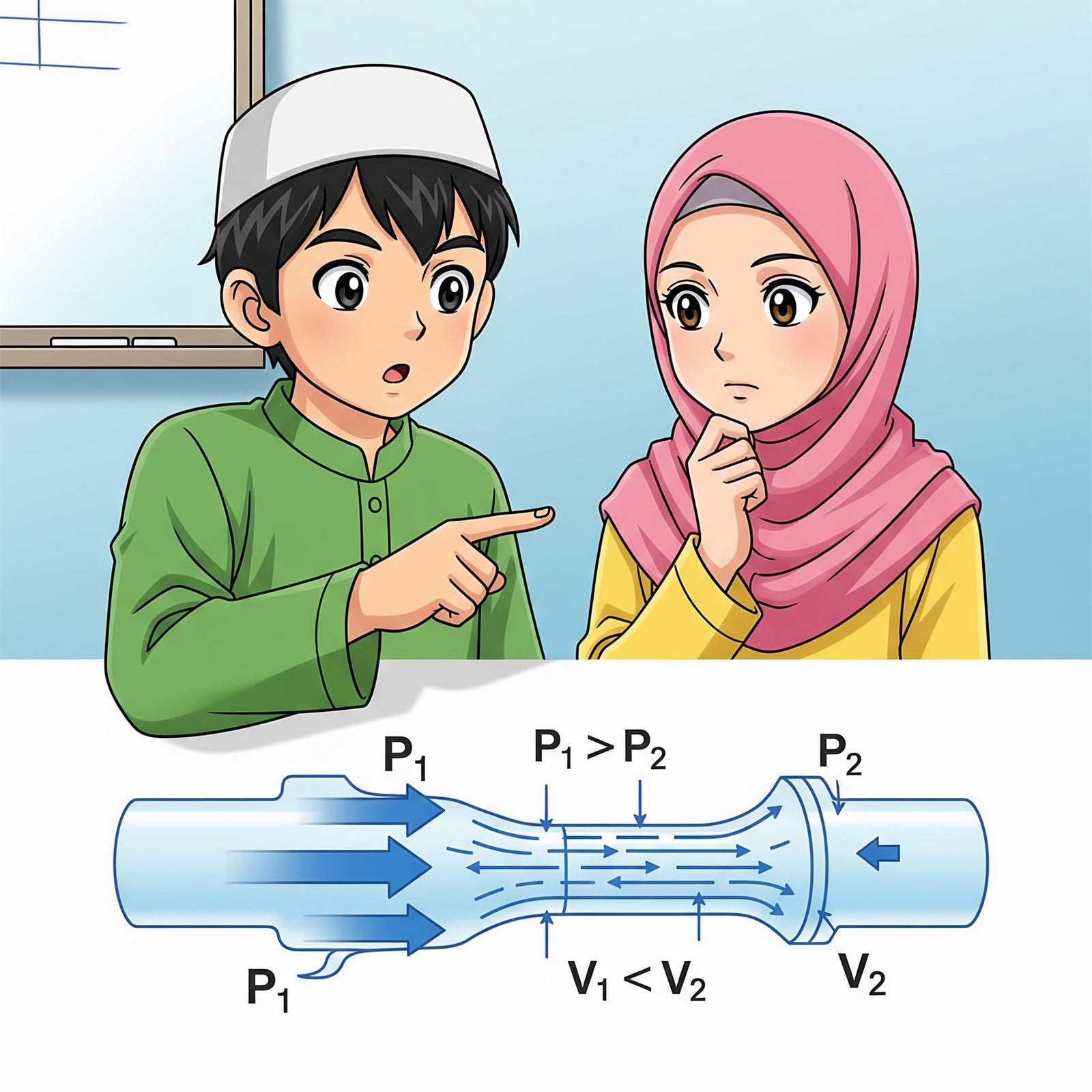 ilustrasi persamaan bernoulli