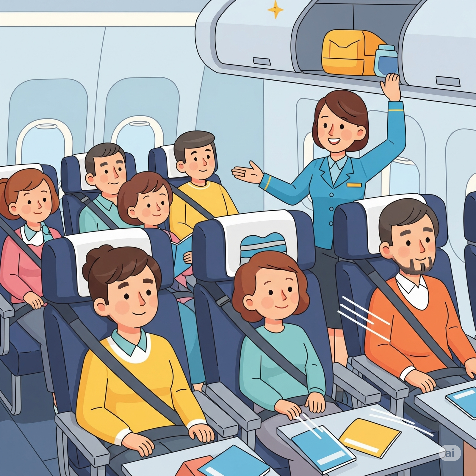 ilustrasi turbulance pesawat